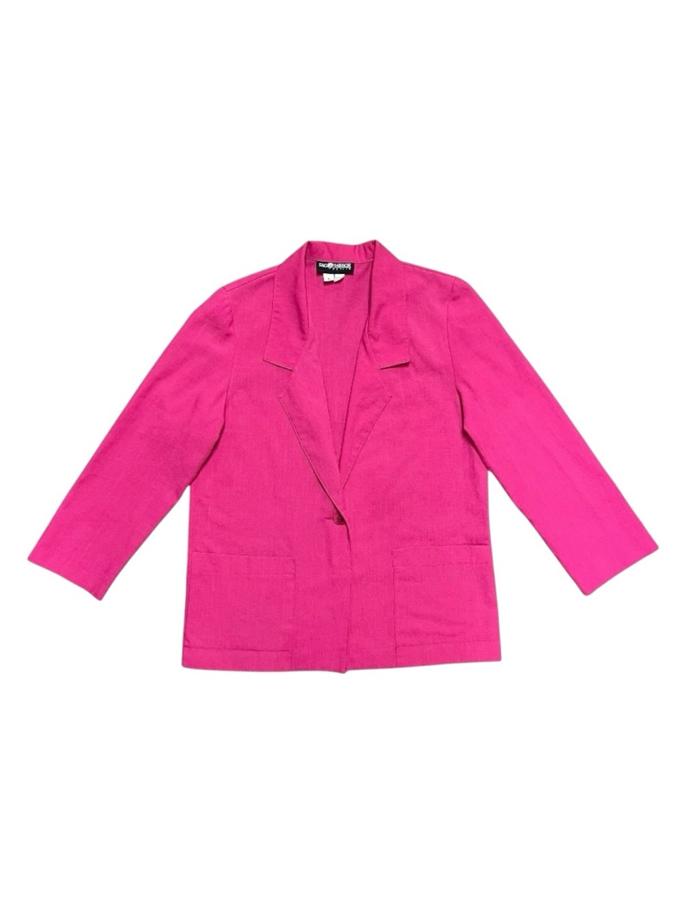 Sag Harbor Vintage Lightweight Blazer Women’s US 6 Petite‎ Pink Button